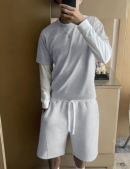 Light Grey Men'S Shorts image 3
